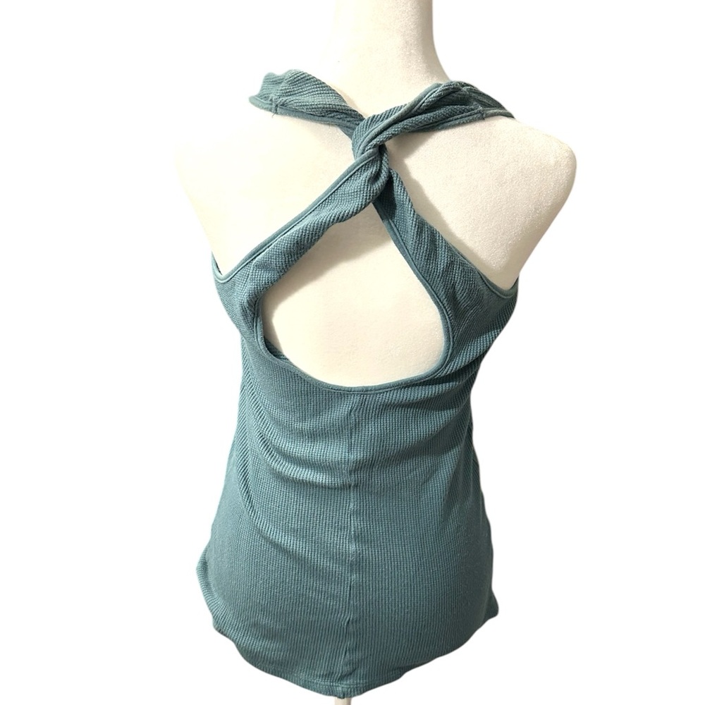 Teal Twist-Back Tank‎ Top Love From YaYa
